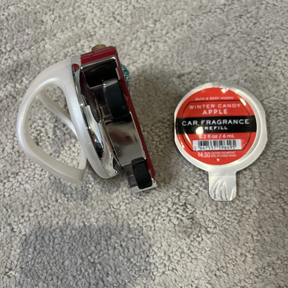 Bath & Body Works Winter Candy Apple Christmas‎ Red Truck Tree Car Clip Fresh